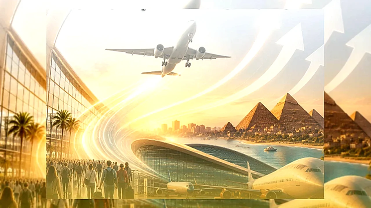 إشادات عالمية بالمطارات إنفوجراف عن المطارات المصرية