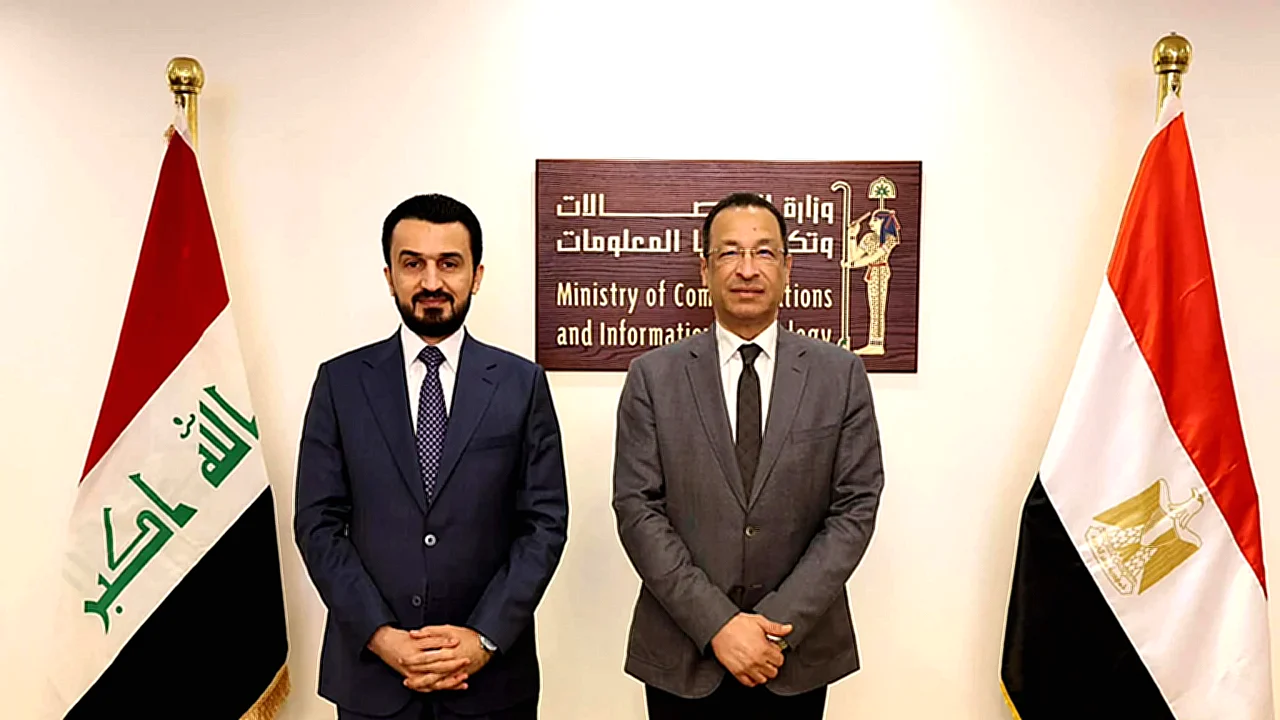 الألياف الضوئية اجتماع وزيري الاتصالات المصري والعراقي