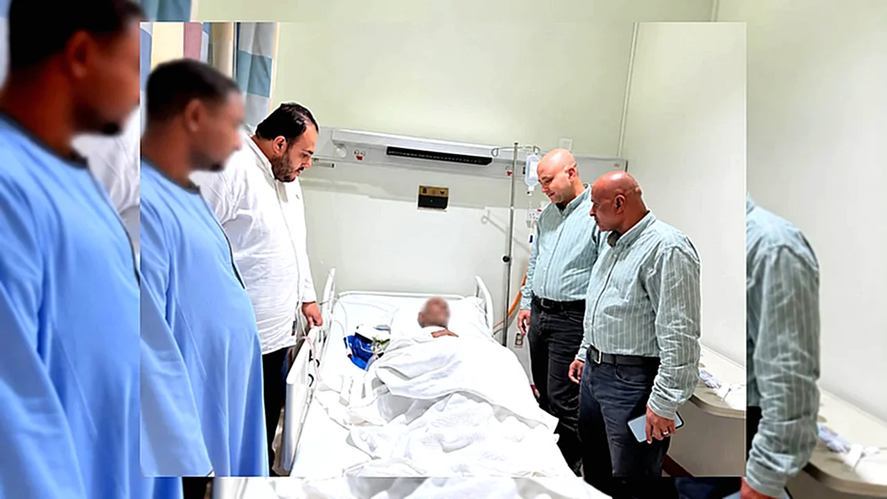 الحالة الصحية حادث مكة - حافلة إسعاف في موقع الحادث