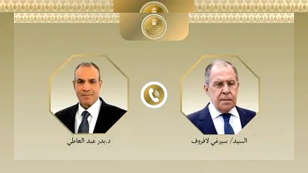 الخارجية يبحث مع محادثات هاتفية تتضمن وزير نظيره الروسى