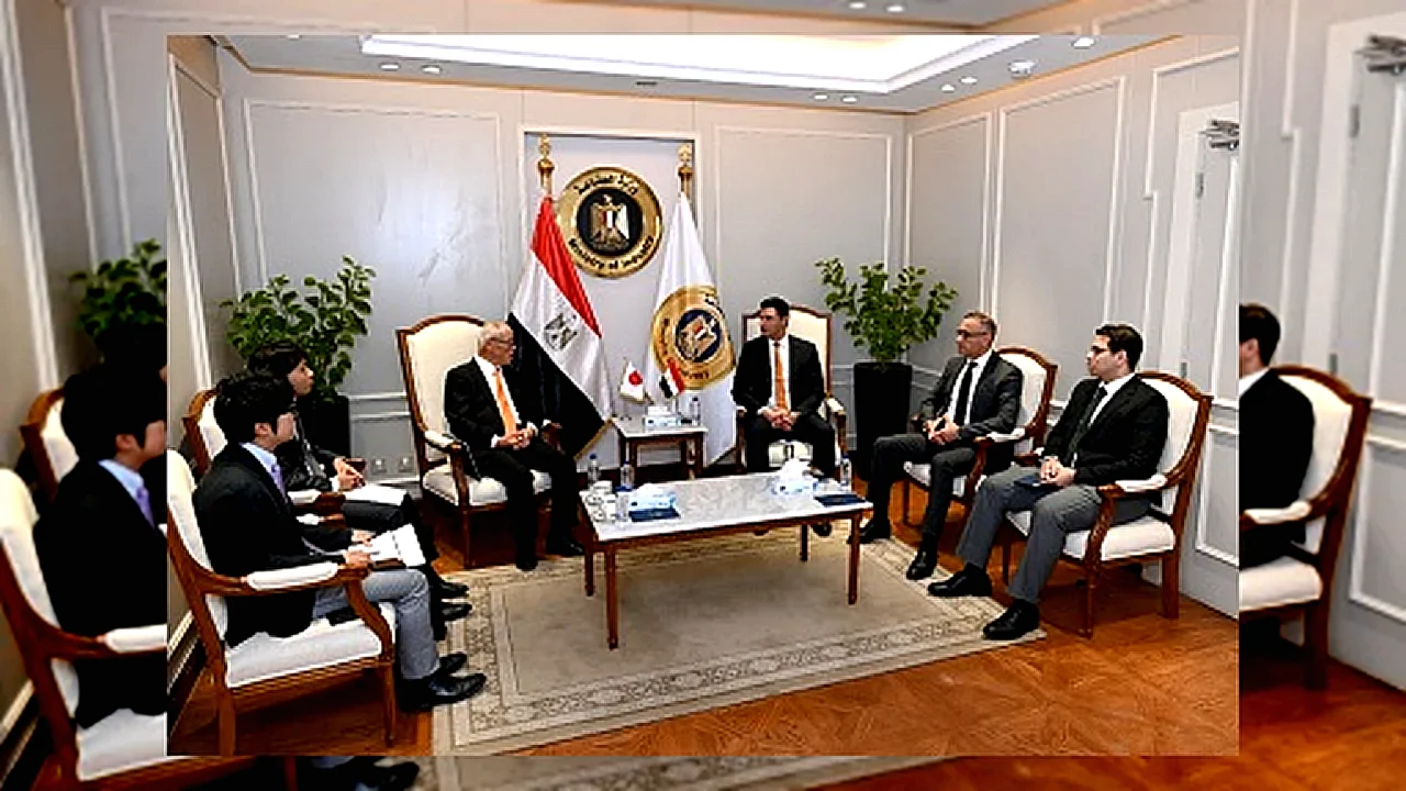 الصناعة يبحث مع وزير الصناعة يلتقي سفير اليابان بالقاهرة