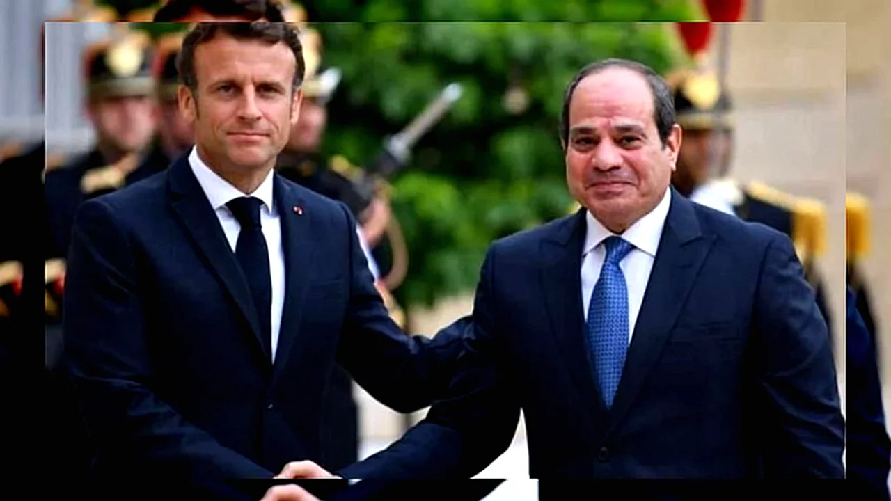 العلاقات المصرية الفرنسية - الرئيس السيسي وماكرون خلال
