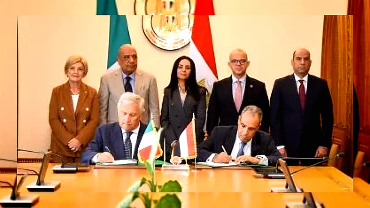 العليا المصرية الإيطالية صورة أرشيفية لاجتماعات اللجنة