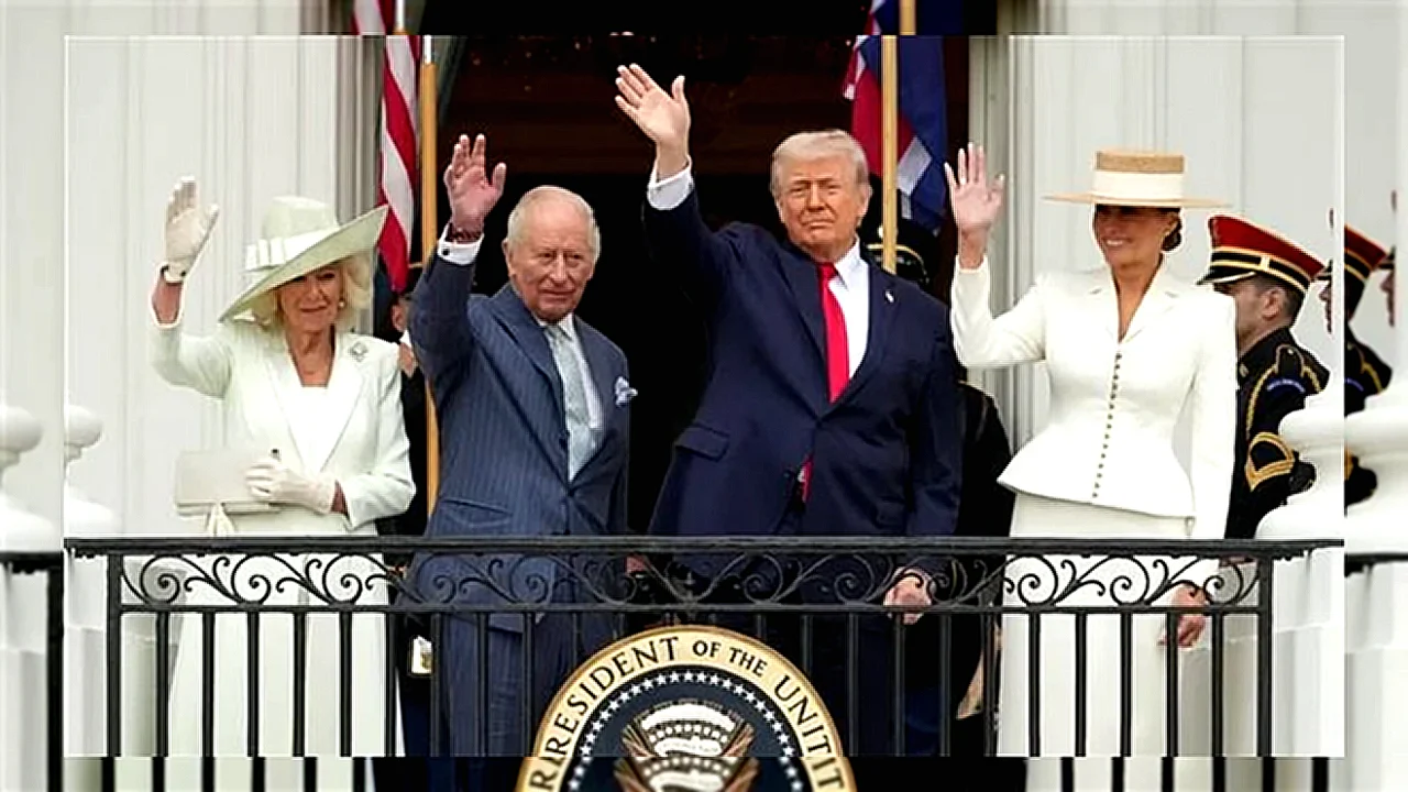 ترامب الملك تشارلز - الرئيس الأمريكي دونالد ترامب والملك