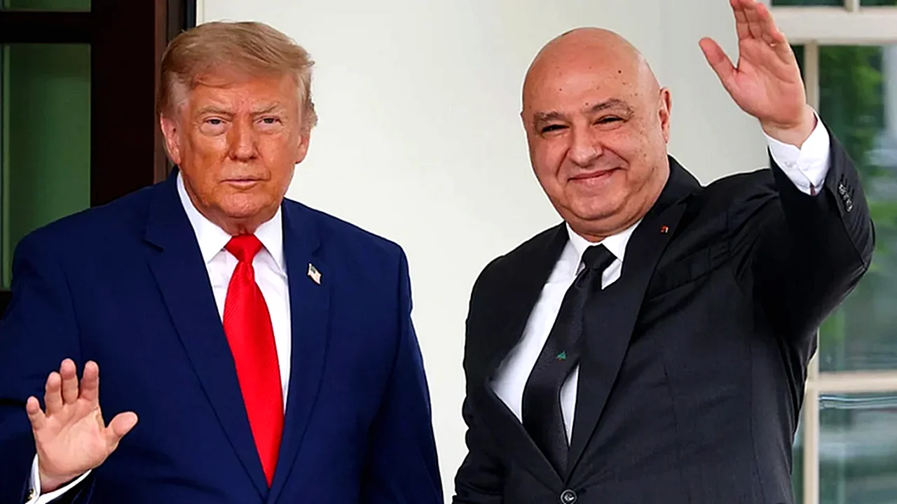 ترامب يلتقي الرئيس اللقاء الرسمي الذي جمع ترامب و الرئيس