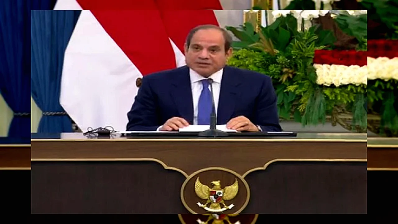 االرئيس السيسي: نحرص على تشجيع الشركات الإندونيسية لزيادة استثماراتها في مصر