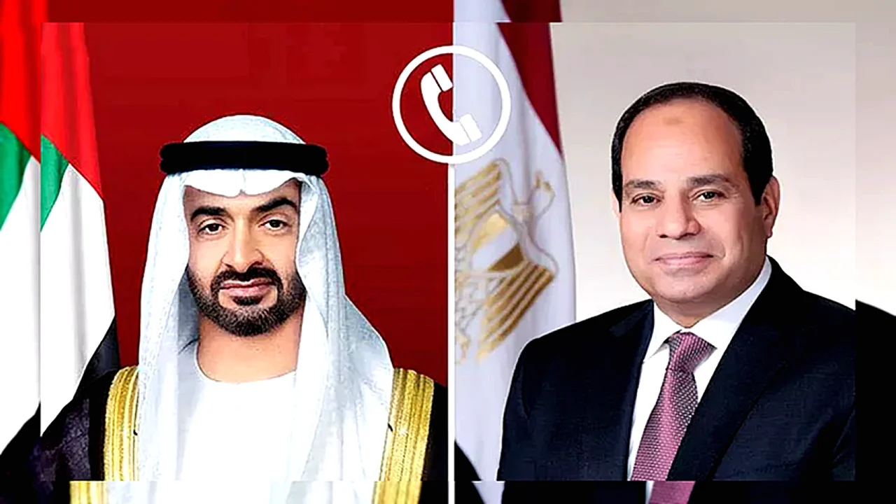 تضامن مصر مع الرئيس السيسي ومحمد بن زايد يتحدثان هاتفيًا