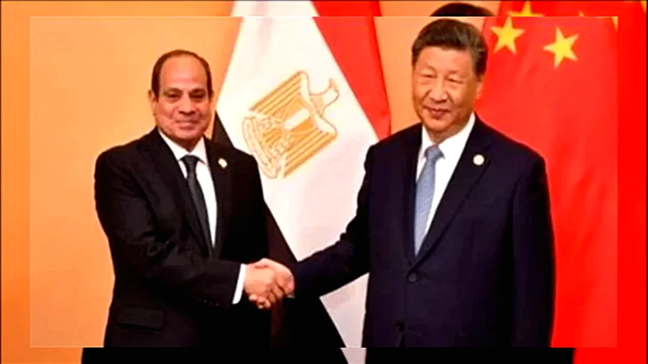 تعميق الشراكة الاستراتيجية صورة تظهر الرئيس السيسي والرئيس