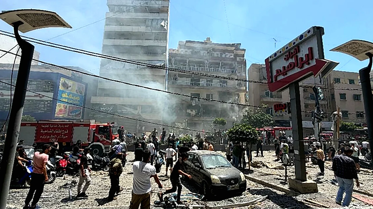 حزب الله دوي انفجارات في ضواحي بيروت الجنوبية جراء ضربات