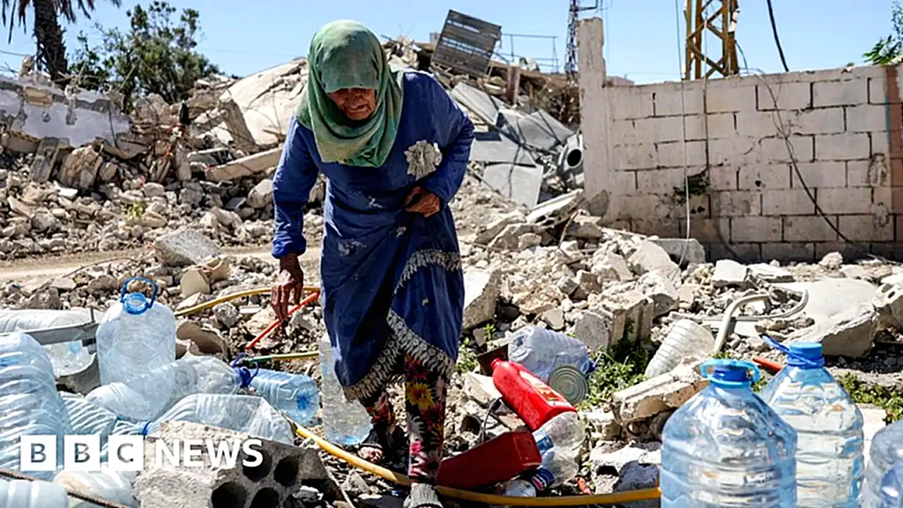 حزب الله مشهد دمار في جنوب لبنان بعد غارات إسرائيلية