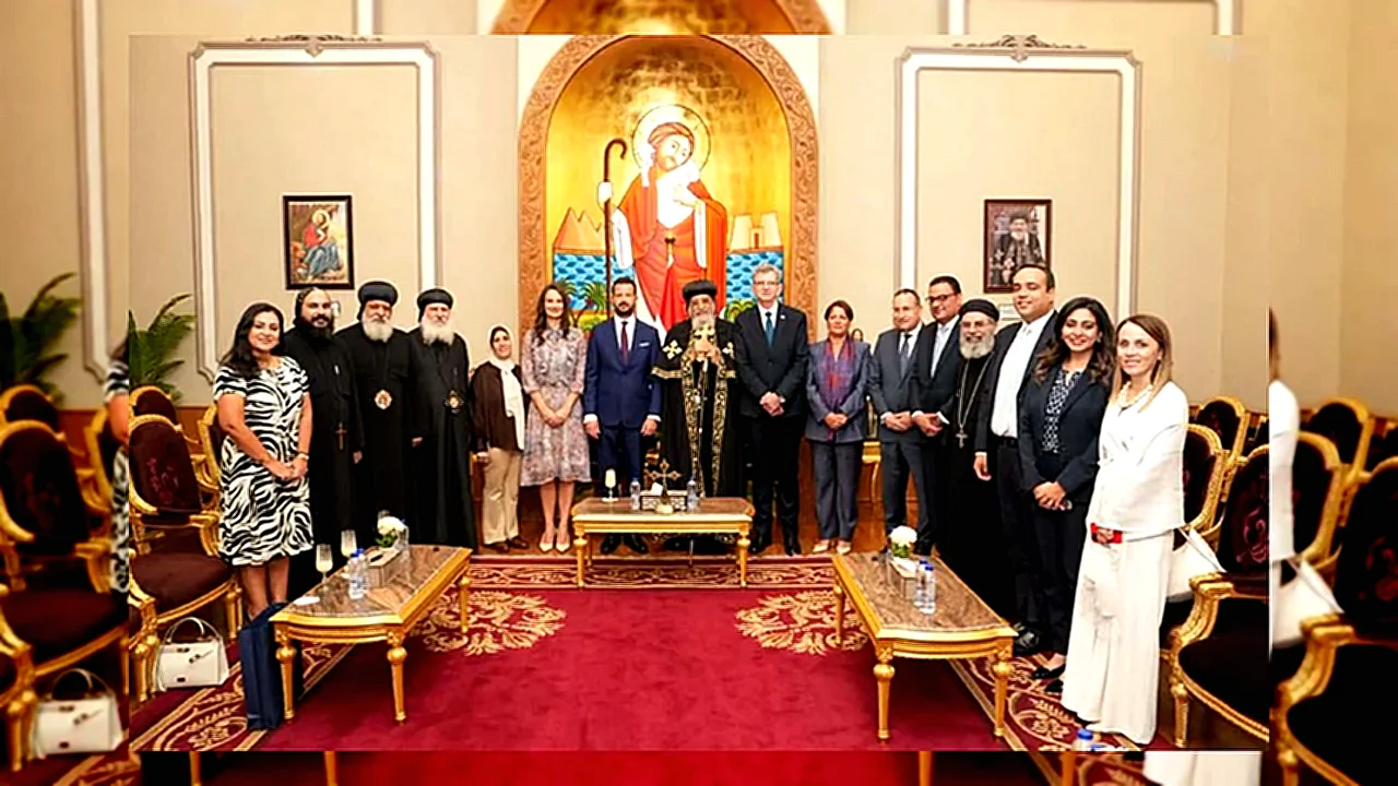 رئيس جمهورية الجبل البابا تواضروس الثاني يستقبل رئيس الجبل