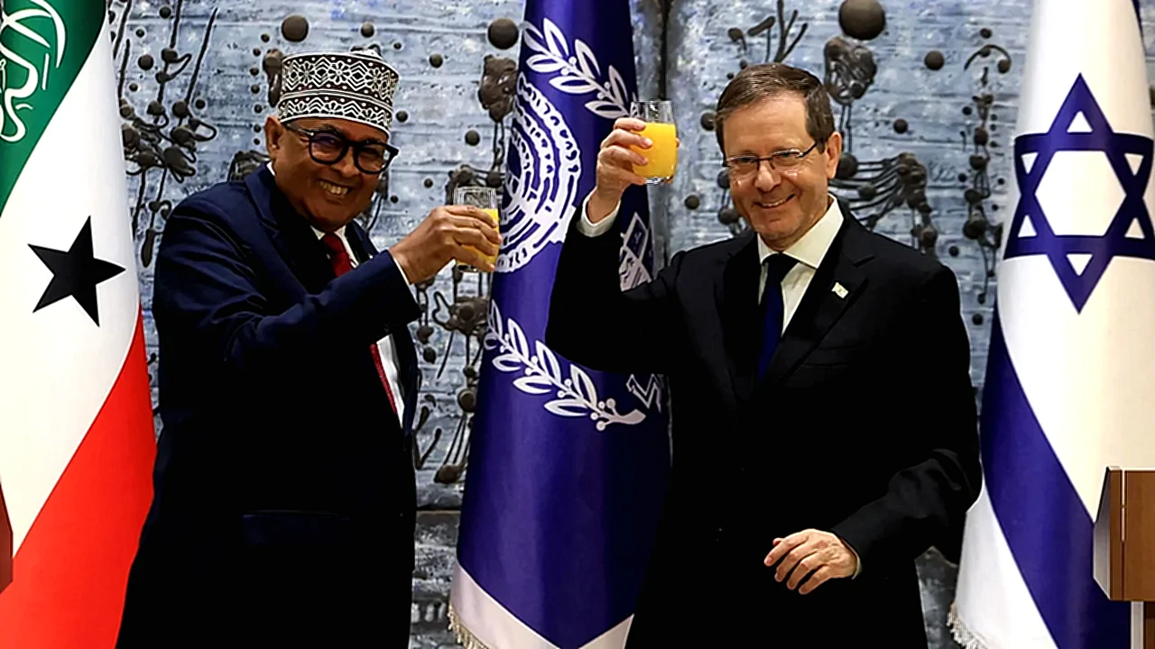 رئيس صوماليلاند يلتقي نظيره الإسرائيلي في القدس ضمن زيارة