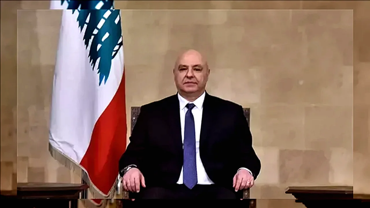 رئيس لبنان متمسكون رئيس لبنان يتحدث خلال جلسة مجلس الوزراء