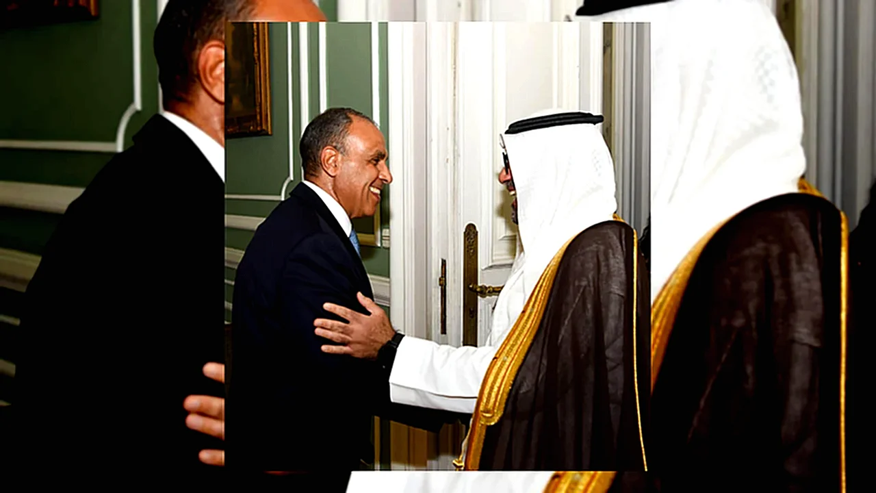 رئيس مجلس إدارة وزير الخارجية يستقبل رئيس المصرف العربي