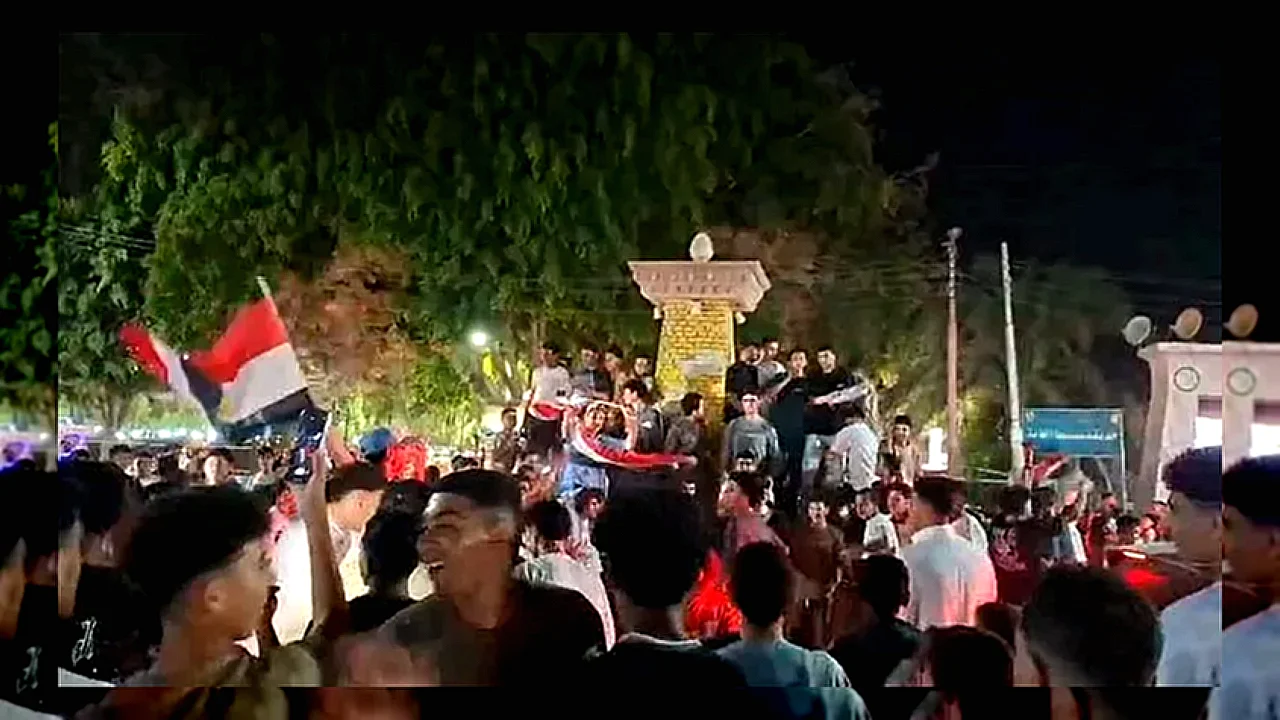 فرحة عارمة في احتفالات الجماهير بفوز منتخب مصر في كأس العالم
