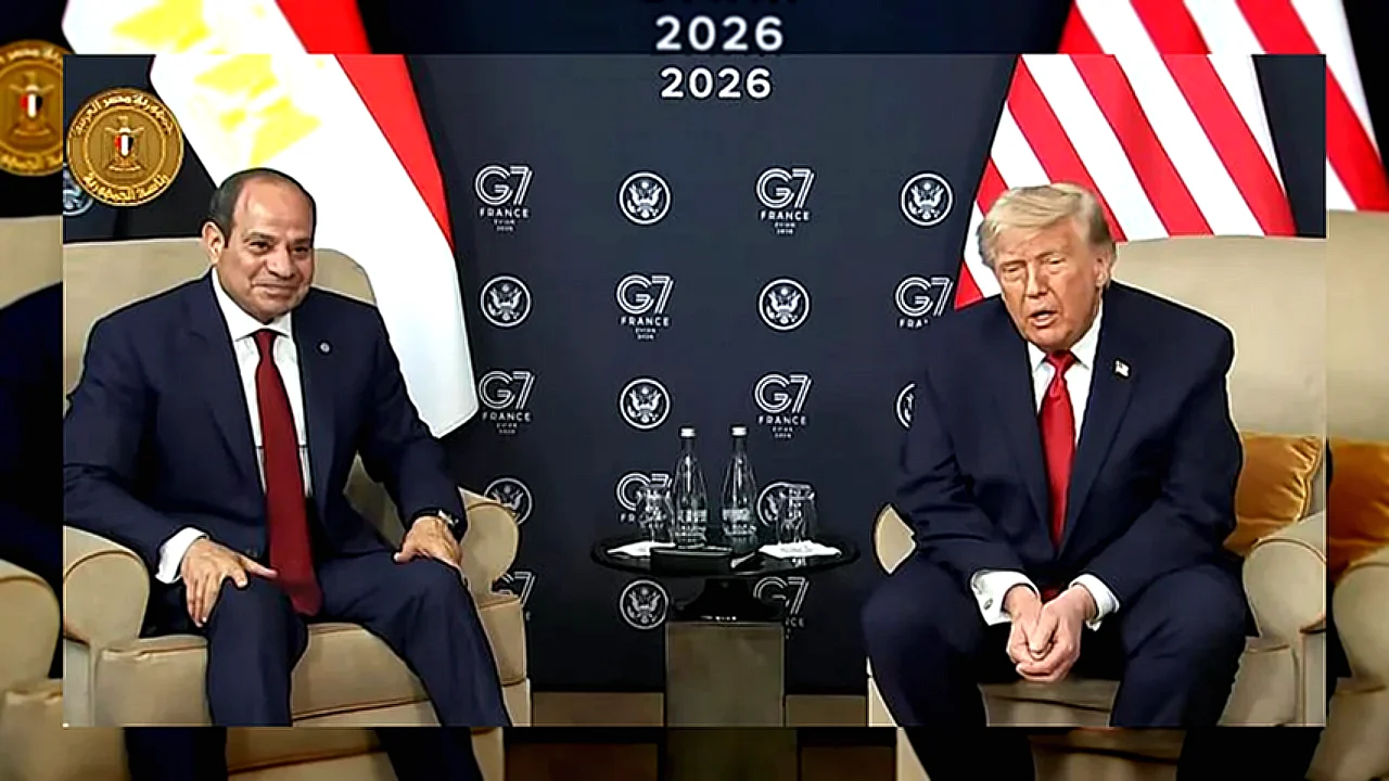 كل التقدير والاحترام الرئيس السيسي وترامب خلال لقاء ثنائي