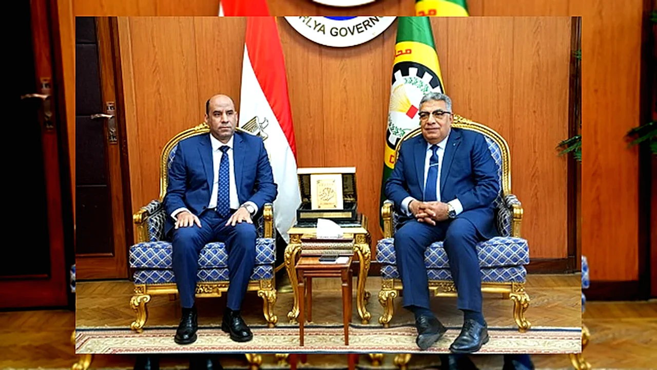 محافظ الدقهلية خلال لقاء محافظ الدقهلية مع وزير العمل لدعم