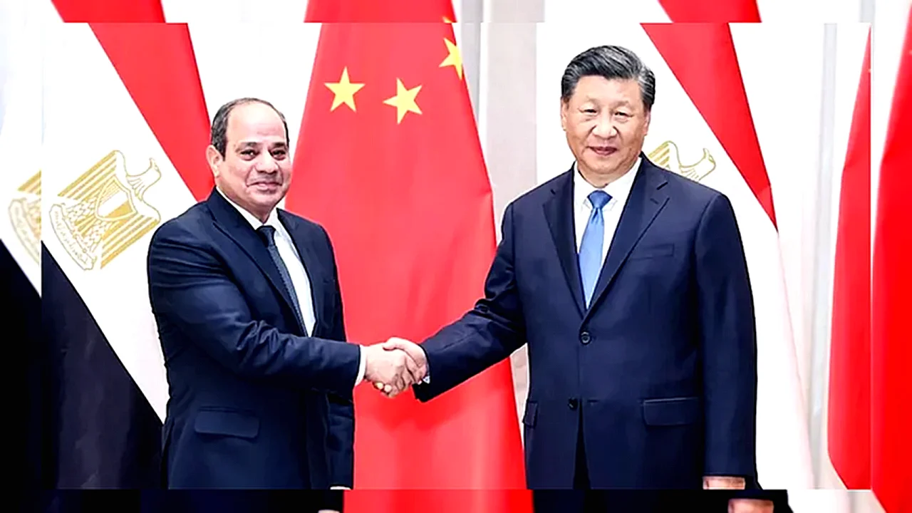 مصر والصين تؤكدان الرئيسان السيسي وشي جينبينج يؤكدان رفض