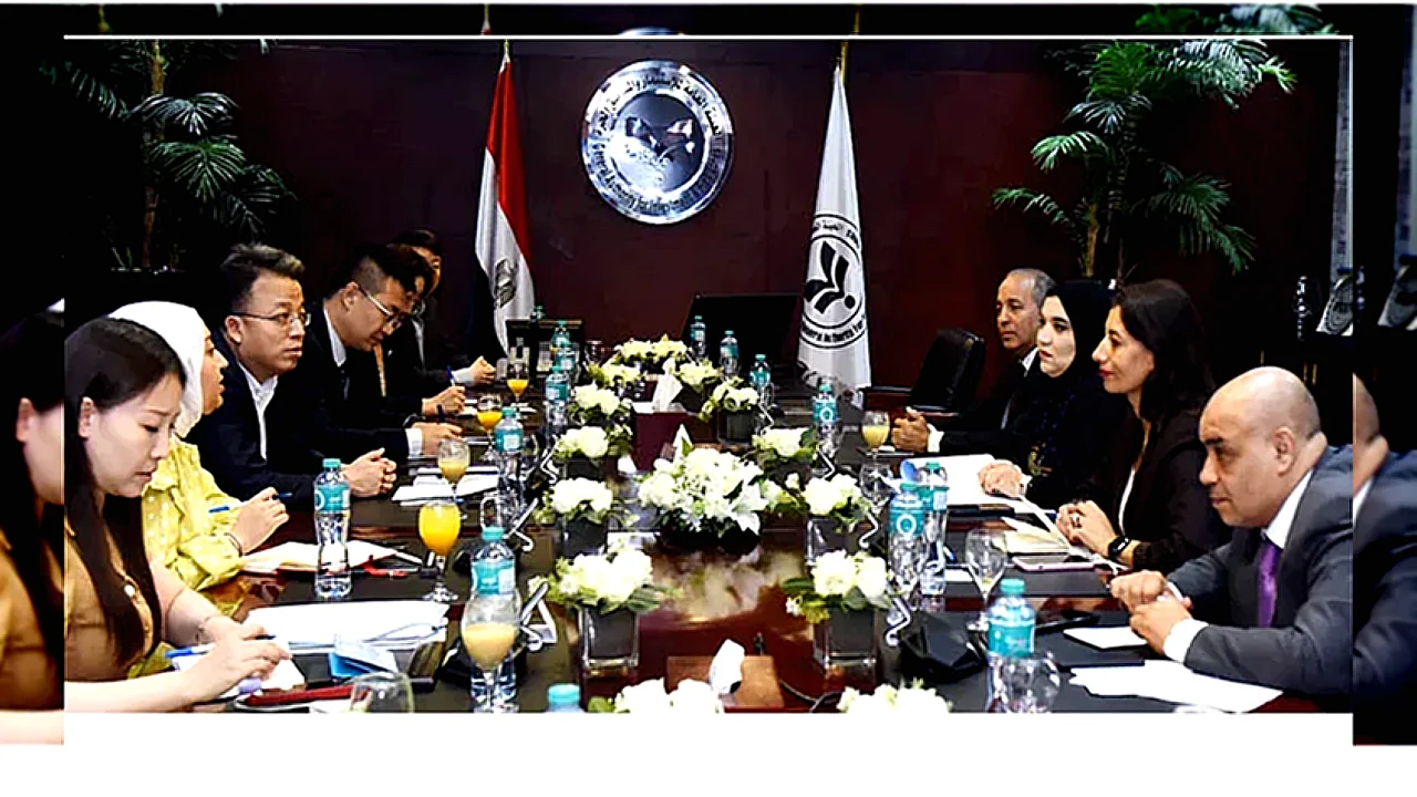 مصر وشيتشنج الصينية لقاء رسمي بين مسؤولين مصريين ووفد من