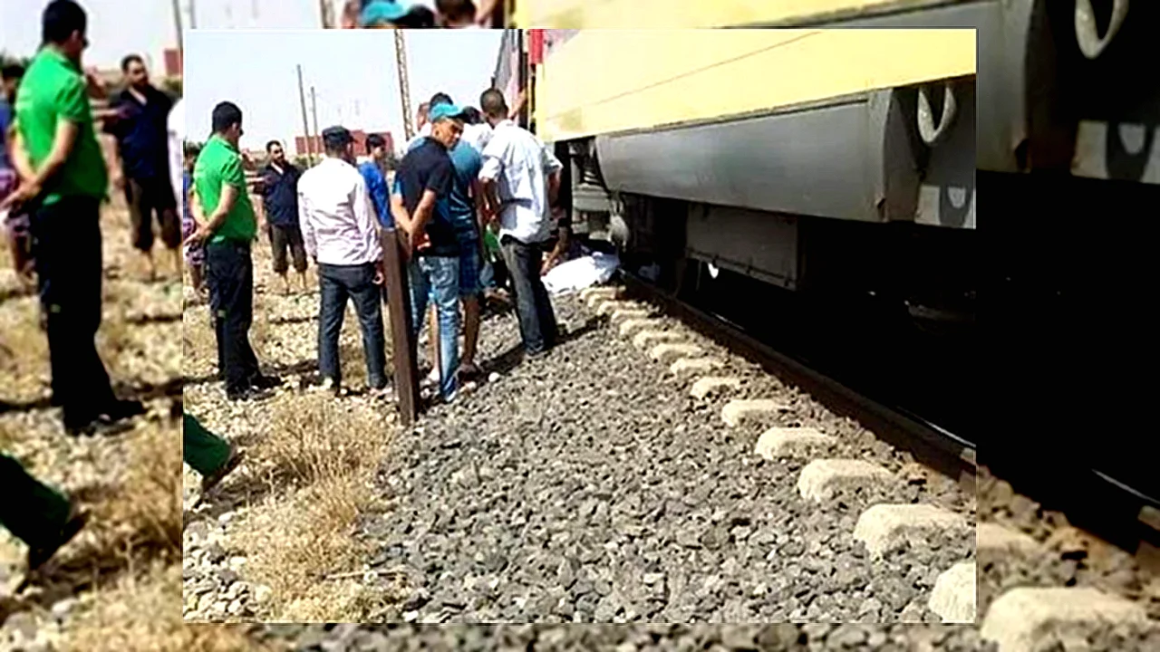 مصرع موظفة صدمها مصرع موظفة - موقع حادث قطار العياط حيث