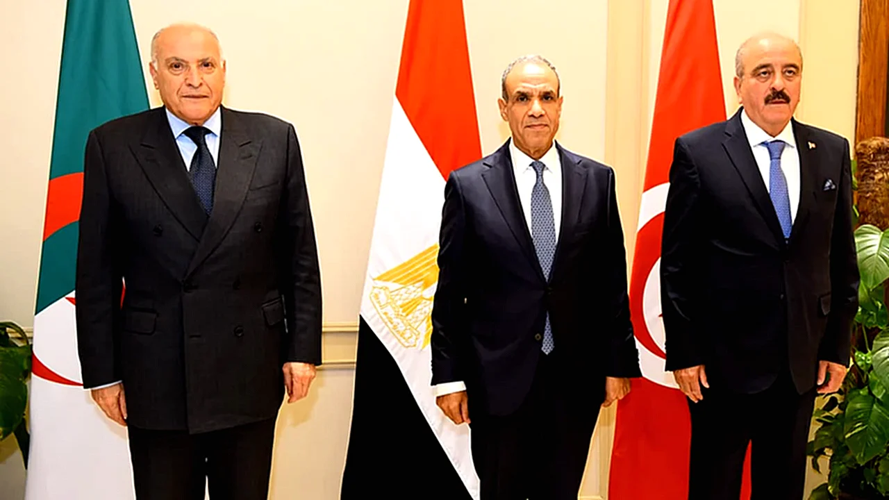 وزراء خارجية مصر الحل الليبي الليبي - اجتماع وتونس