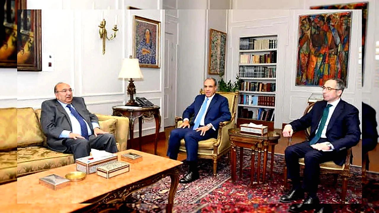 وزير الخارجية يبحث وزير الخارجية يلتقي السفير عمرو رمضان