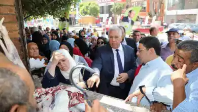 جولة وزير الزراعة لمتابعة سير عملية ذبح الأضاحي