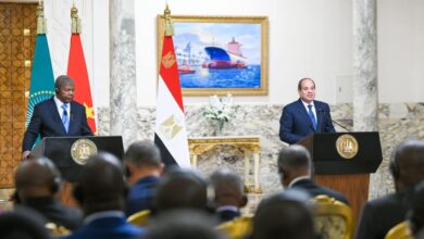 الرئيس السيسي ونظيره الأنجولي