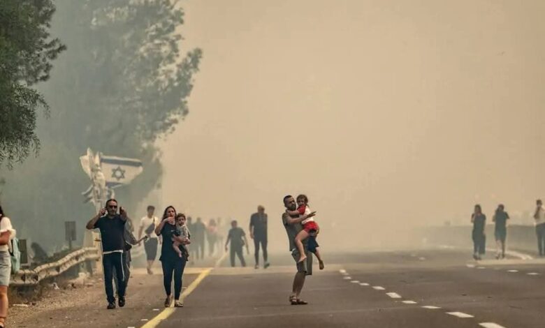 حرائق إسرائيل 2025